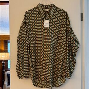 Acacia Swimwear Oversized Checkered Shirt